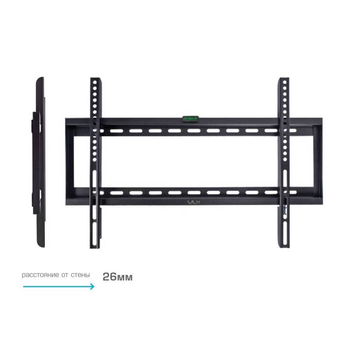 Настенный фиксированный кронштейн VLK Trento-31 Black — Регулировка: фиксированный — Onbir.kg Бишкек, Кыргызстан