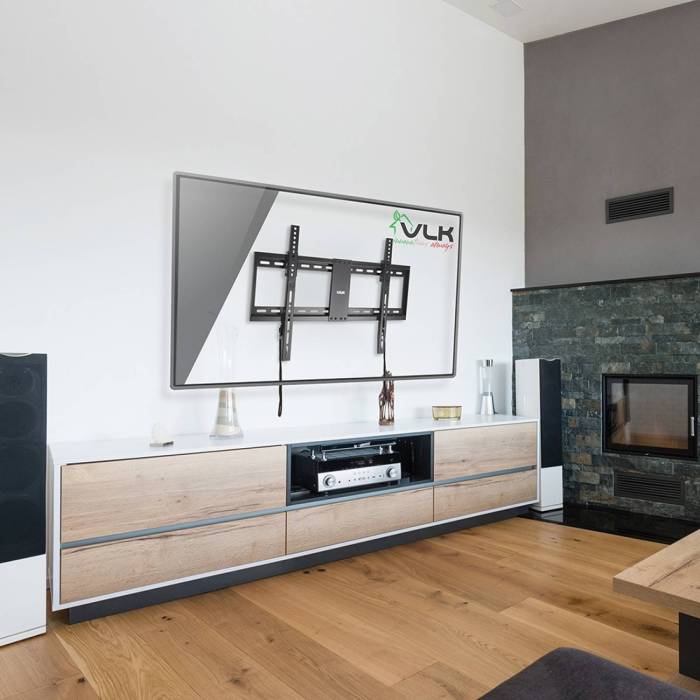 Настенный наклонный кронштейн VLK Trento-39 Black — Назначение: для телевизоров — Onbir.kg Бишкек, Кыргызстан