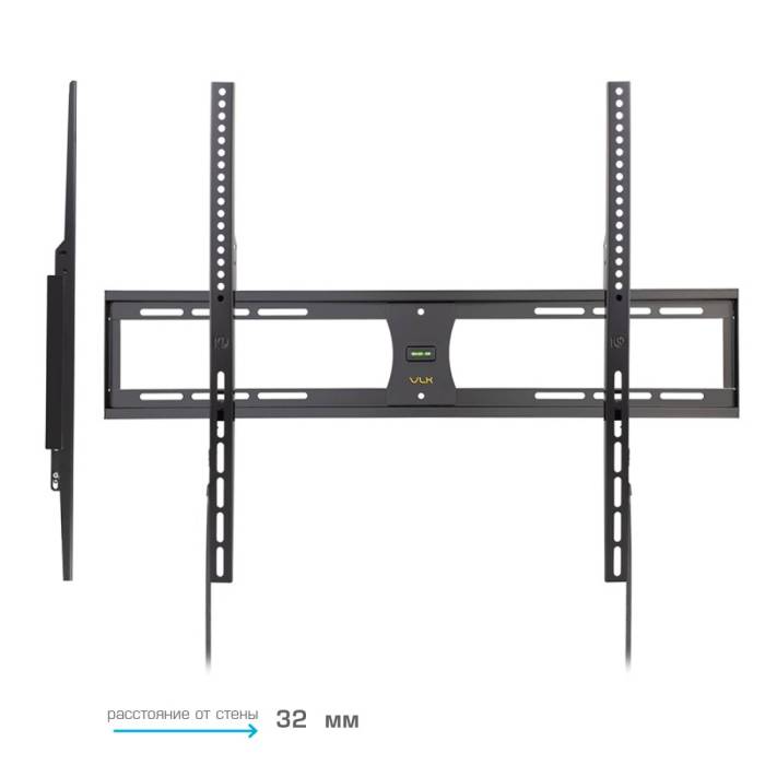 Настенный фиксированный кронштейн VLK Trento-41 Black — Регулировка: фиксированный — Onbir.kg Бишкек, Кыргызстан