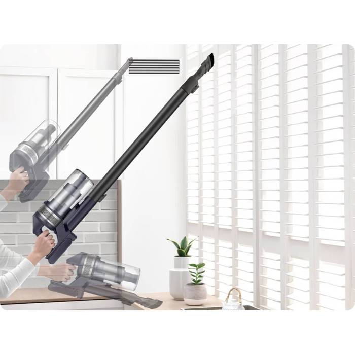 SAMSUNG Jet 75E — лёгкая конструкция: ручной модуль ~1,44 кг, общий вес 2,6 кг