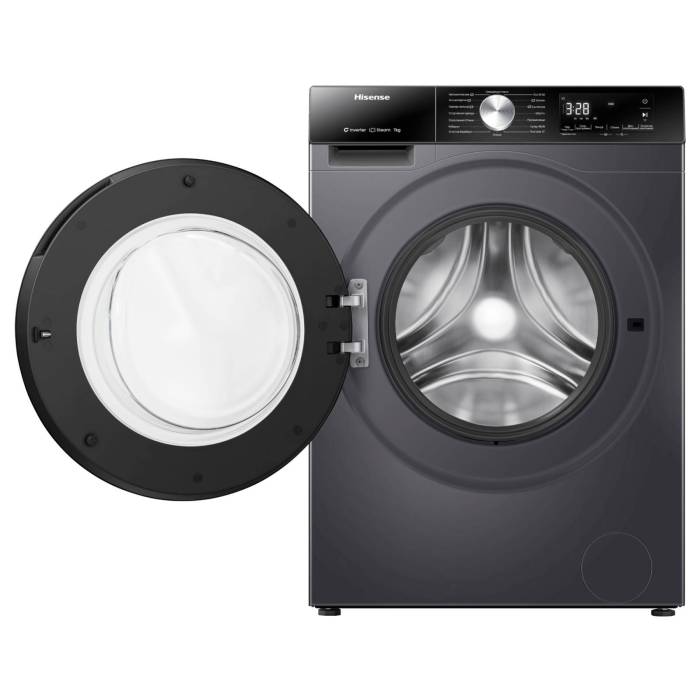 Стиральная машина Hisense WF3S7021BB — стильный дизайн с цифровым дисплеем и тихая работа, заказать в Бишкеке