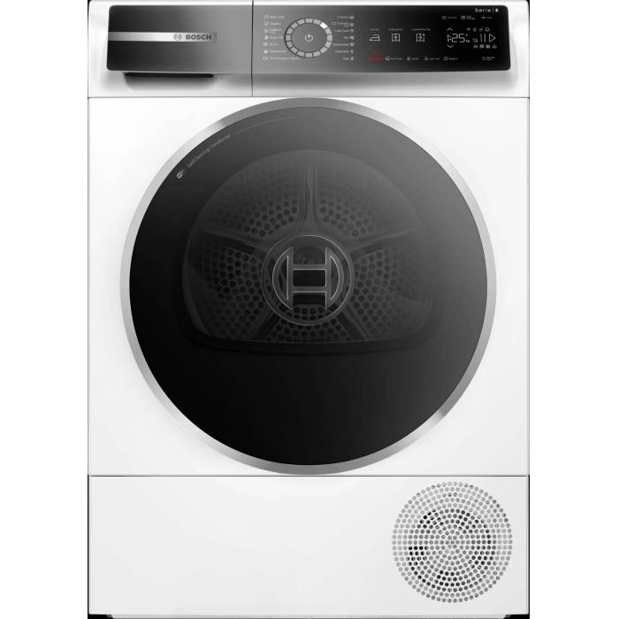 Bosch WQB245B0ME — сушильная машина Serie 8 с тепловым насосом и загрузкой 9 кг, купить в Бишкеке с доставкой