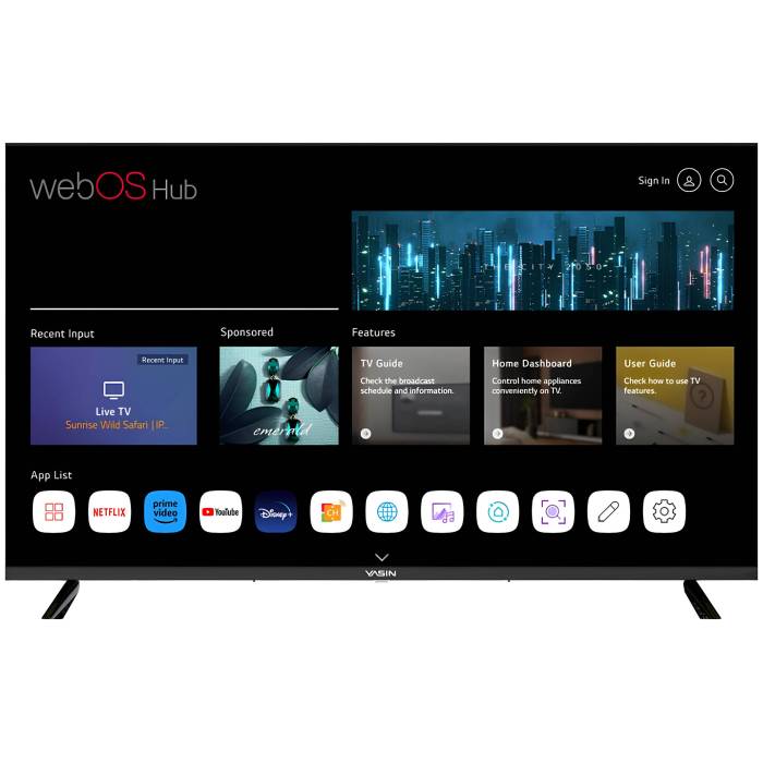 Yasin 32UD81: 32" LED, WebOS, Wi-Fi, Smart TV, YouTube, HD 1080i. Заказать онлайн с доставкой по Кыргызстану