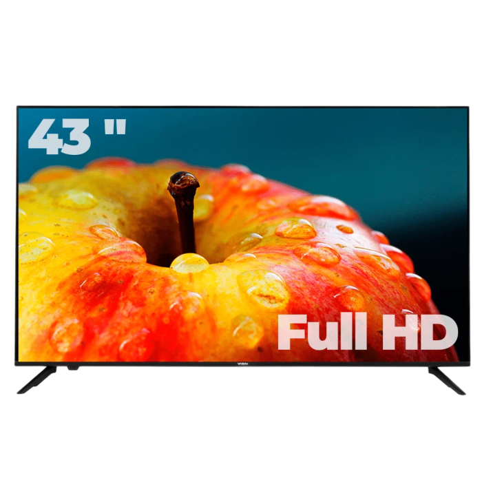 Телевизор Yasin 40E8000: LED, 40", Wi-Fi, Smart TV, Full HD 1080p, входы AV, HDMI, SCART, USB. Купить с доставкой в Бишкеке