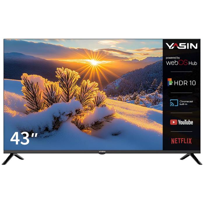 елевизор Yasin 43UD81: LED, 43", WebOS, Full HD 1080p. Купить с доставкой в Бишкеке