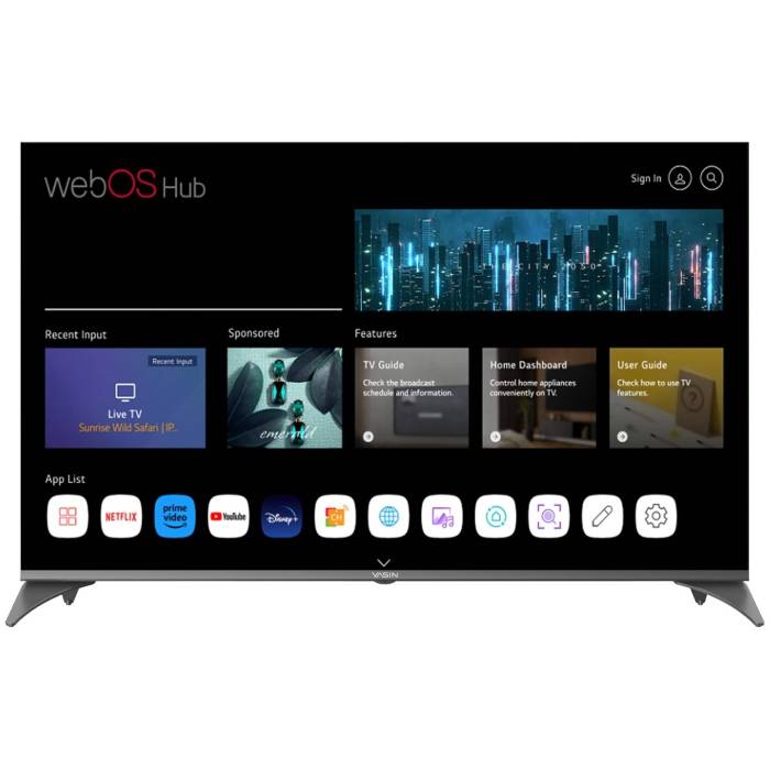 Yasin LED 65UD81: 165 см, 4K HDR, MEMC, Chromecast, Google Assistant. Заказать с доставкой по Кыргызстану