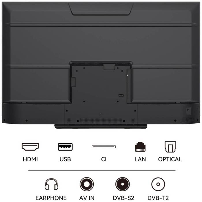 Yasin 55Q7A: 55 дюймов, голосовое управление, 4K UHD, Dolby Audio. Купить с доставкой по Кыргызстану