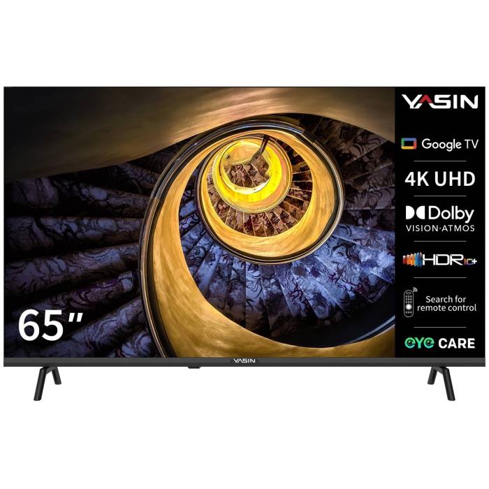 Телевизор Yasin 65G11K: 65 дюймов, 4K UHD, HDR 10, голосовое управление. Купить с доставкой в Бишкеке