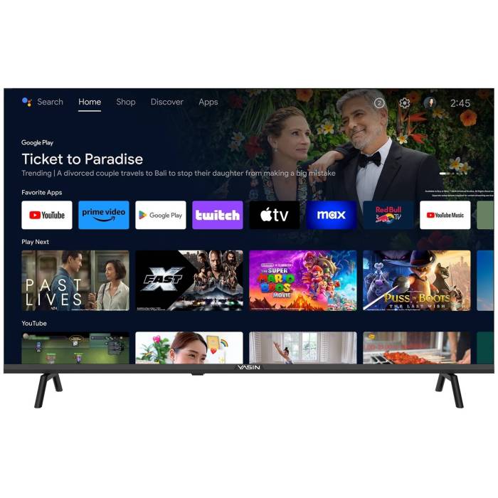 Yasin LED 65G11K: Dolby Vision, Dolby Atmos, 4K UHD, диагональ 165 см. Заказать с доставкой по Кыргызстану