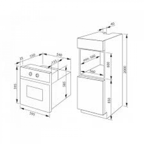 Духовка встраиваемая Hansa BOEI69440055