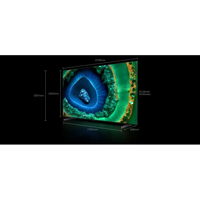 Телевизор TCL 75C855 — 75" QD-Mini LED 4K, 144 Гц VRR, Google TV, Dolby Vision IQ, ONKYO 60 Вт IMAX