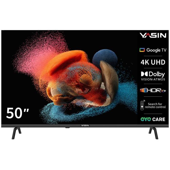 Телевизор Yasin 50G13K: LED, 50" (127 см), 4K UHD, Smart TV. Купить с доставкой в Бишкеке
