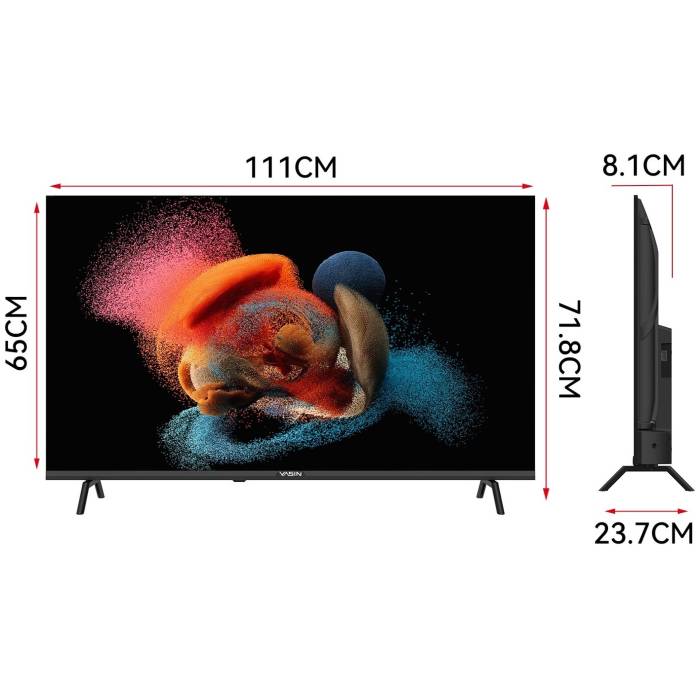 Yasin 50G13K: 4K UHD, Android TV, 50 дюймов. Заказать онлайн с доставкой по Кыргызстану