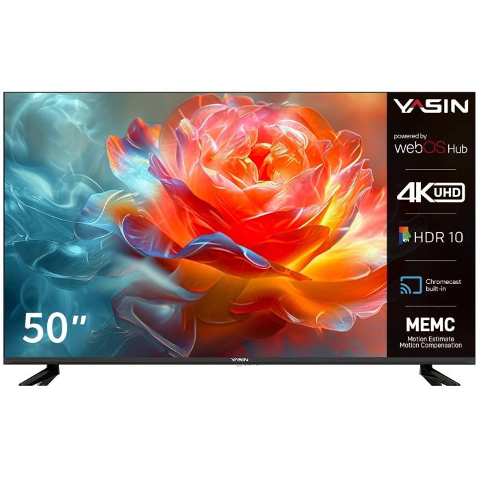 Телевизор Yasin 50UD81: 50 дюймов, 4K UHD, операционная система WebOS. Купить с доставкой в Бишкеке
