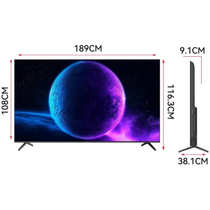 Телевизор Yasin QLED 85QM91 WebOS