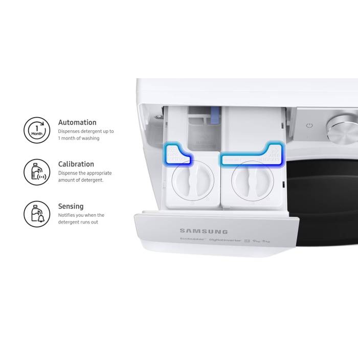 Стиральная машина с сушкой SAMSUNG WD90A6L48BE/LD