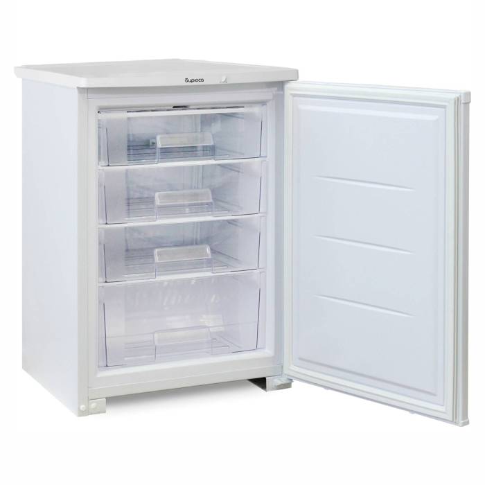 Бирюса 14 — морозильник белого цвета с габаритами 85×58×62 см, заказать онлайн в Бишкеке