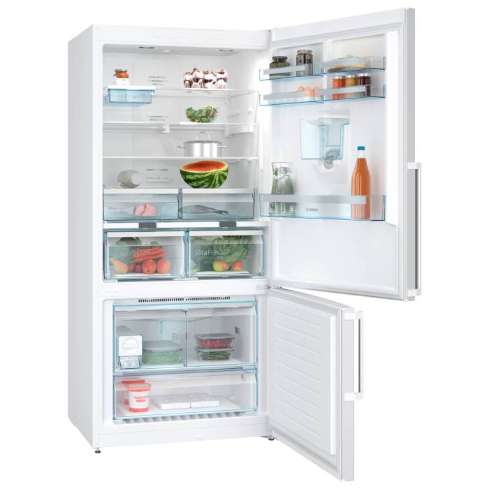 Bosch KGN86AW32U — выдвижные полки EasyAccess для быстрого и удобного доступа к продуктам