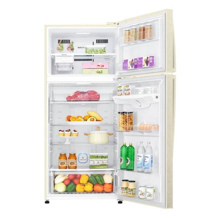 Холодильник LG GN-H702HEHL: 392 л, DoorCooling+, HygieneFresh+, сенсорный LED-дисплей, управление со смартфона. Заказать онлайн с доставкой