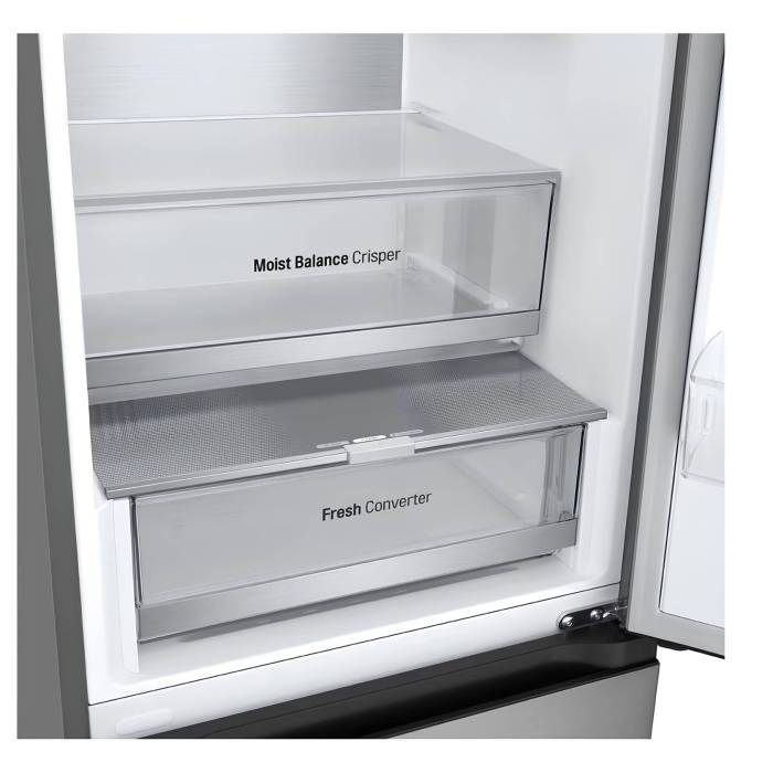 Холодильник LG GC-B459FNPW: 377 л, с технологией DoorCooling+, инверторный компрессор, серебристый. Заказать онлайн в Бишкеке