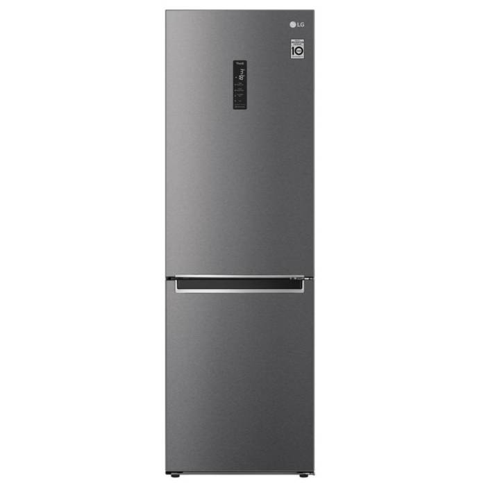 Холодильник LG GC-B459MLWM с компрессором Smart Inverter, темно-графитовая сталь, высота 186 см, с системой No Frost и функцией ThinQ, доставка по Бишкеку