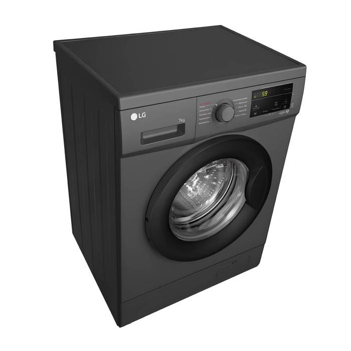 Стиральная машина LG F2J3HS8J, полуматовый черный, с инверторным мотором — заказать с доставкой в Бишкеке