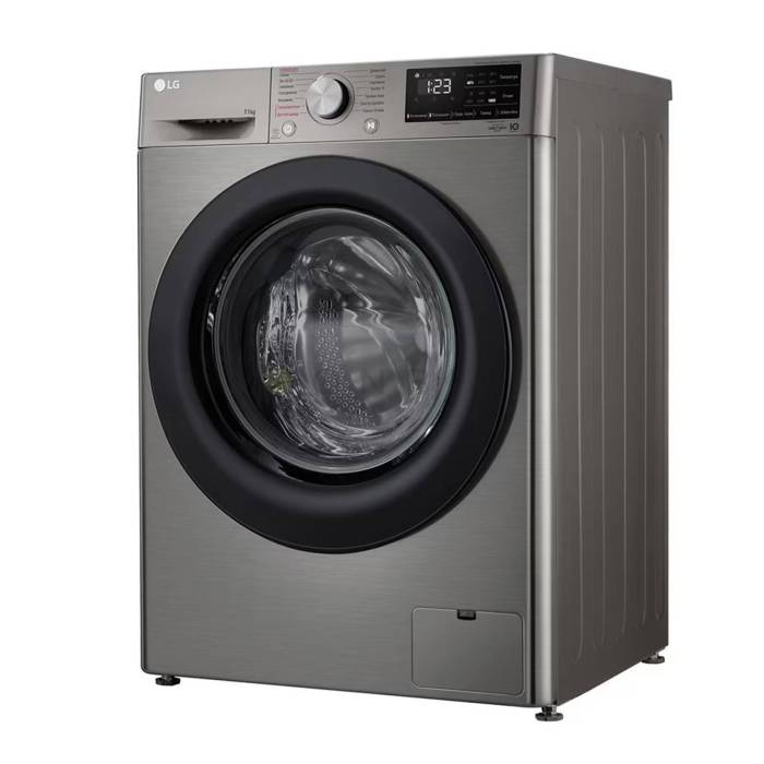Купить стиральную машину LG F4V3ES6S с 11 кг загрузки и функцией добавления вещи в Бишкеке
