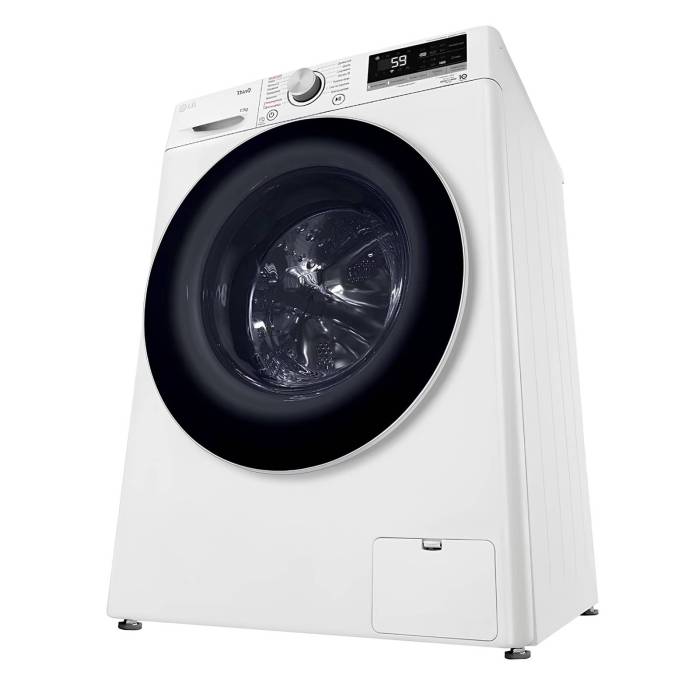 Стиральная машина LG TW4V5ES0W, 11 кг, добавление вещей, пар, белая. Доставка по Кыргызстану