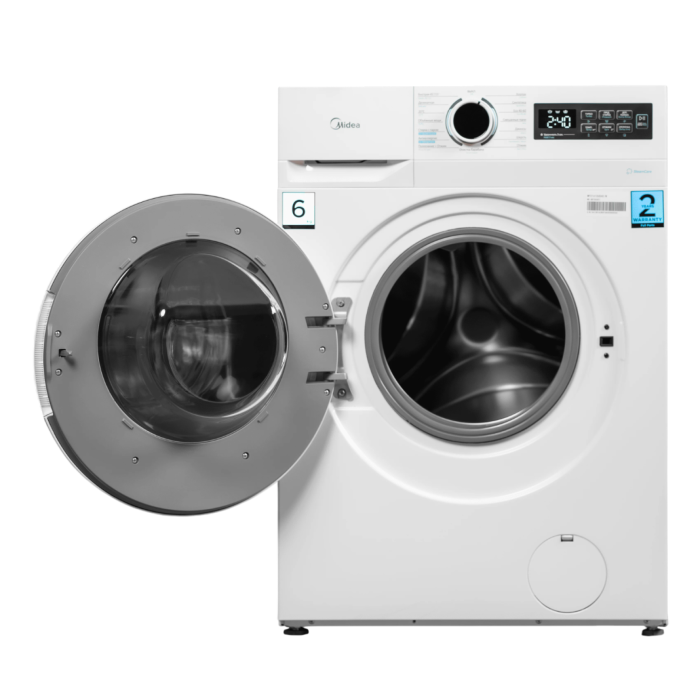 Стиральная машина Midea MF01610US40/W, 6 кг, с отложенным стартом и функцией пара — купить с доставкой в Бишкеке