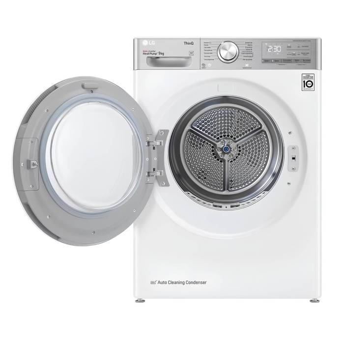 LG DC90V9V9E — сушильная машина с технологией DUAL Inverter Heat Pump™, 9 кг, класс энергоэффективности А+++, заказать онлайн с доставкой по городу