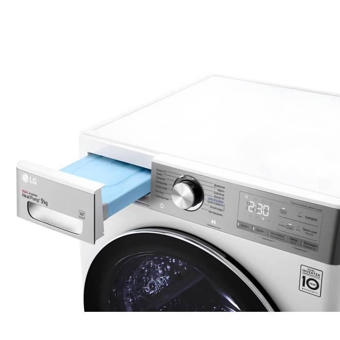 Сушильная машина LG DC90V9V9E, 9 кг, инверторный мотор, тепловой насос и автоматическая очистка конденсатора — доставка по Бишкеку и регионам Кыргызстана