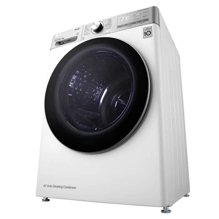 LG DC90V9V9E — сушильная машина с 9 кг загрузки, тепловым насосом и инверторным мотором, купить с доставкой по Бишкеку и Кыргызстану
