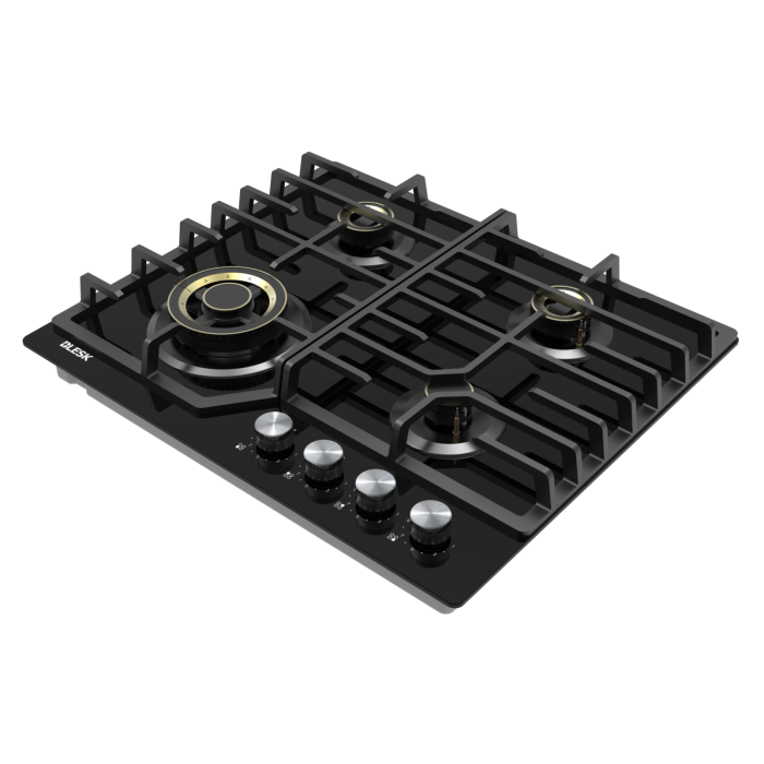 BLESK BZ60G159G — сертификация ROHS, современная кухонная техника, безопасная газовая варочная панель для кухни.