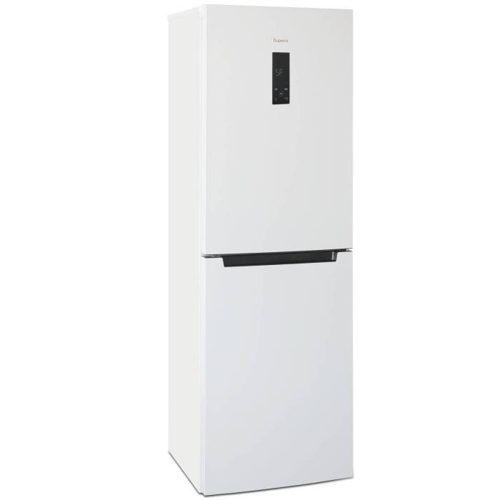 Бирюса 940NF — двухкамерный холодильник с нижним расположением морозильной камеры и системой Full No Frost, общий объем 340 л (холодильная камера 210 л, морозильная 130 л), класс энергоэффективности A, уровень шума до 43 дБ, цвет белый.