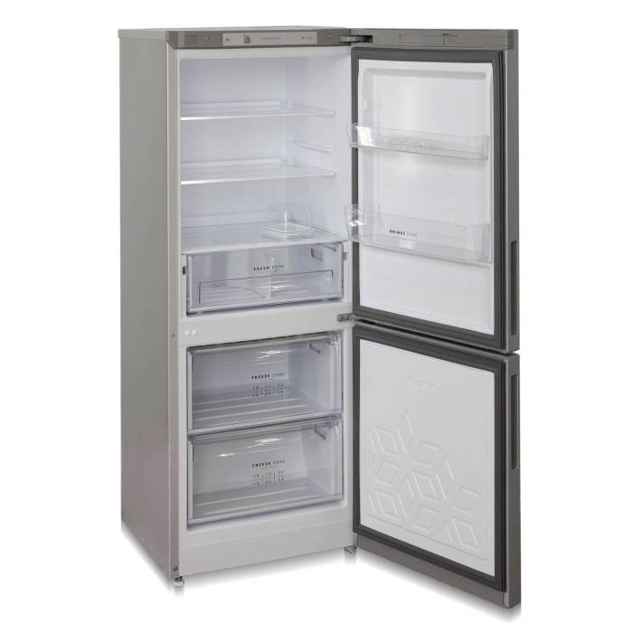 Бирюса М6141 — морозильная камера ручная с 2 ящиками, минимальная температура −18 °C, мощность замораживания 5 кг/сутки, автономное сохранение холода 12 ч.