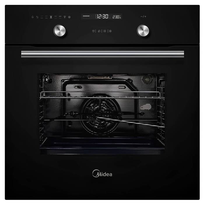 Купить духовку встраиваемую Midea MO78100C GB в черном цвете в Бишкеке с доставкой онлай
