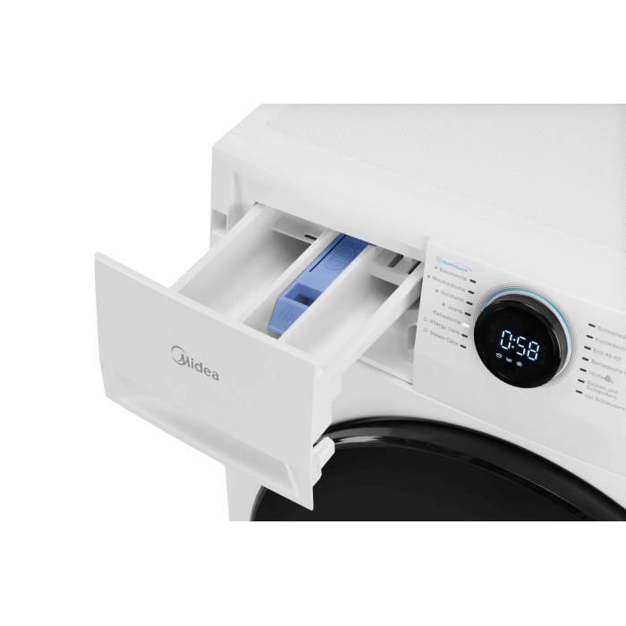 Стиральная машина Midea MF200W90WB/W — 9 кг, максимальная температура 90°C, гигиенический режим. Доставка по Бишкеку и Кыргызстану.
