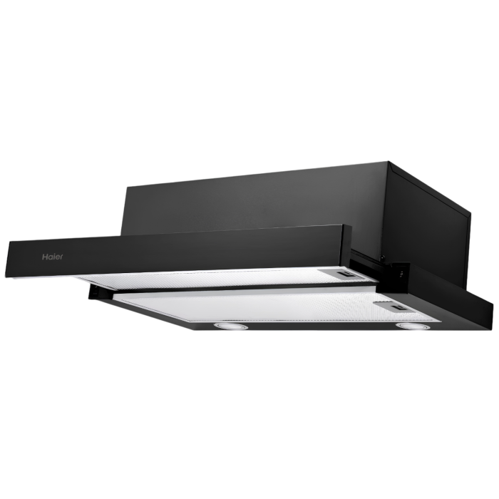 Вытяжка HAIER HVX-T671B, 60 см, мощность 700 м³/ч, с телескопическим механизмом и светодиодным освещением. Заказать с доставкой в Бишкекн