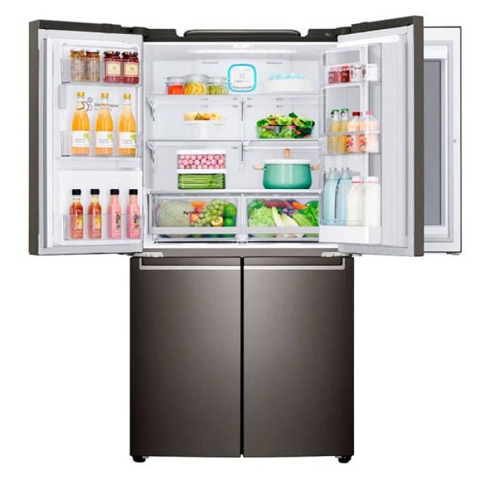 Купить холодильник Side by Side LG в Бишкеке онлайн в Кыргызстане заказать Холодильник Side by Side LG REF GR-X24FMKB, Двухдверные большие холодильники 