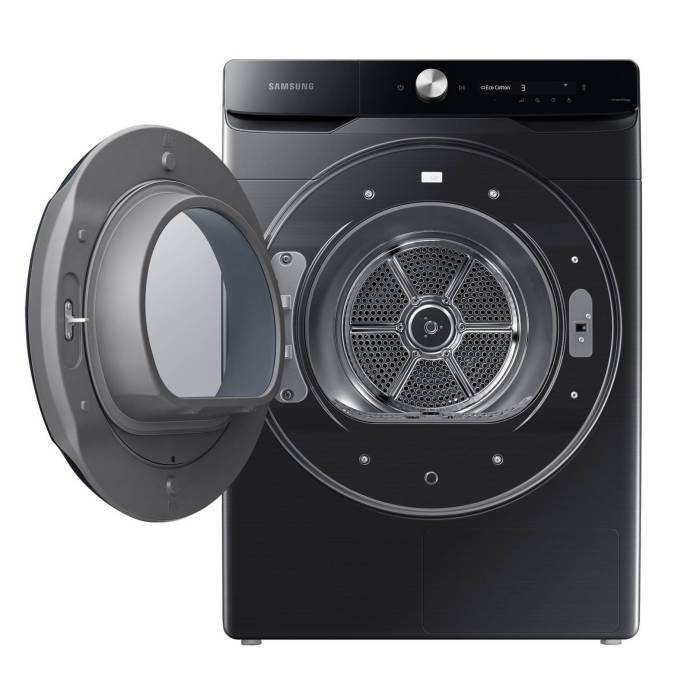 Samsung DV16DG8600BV — тип барабана Diamond, материал нержавеющая сталь, функции AI Dry, Air Bedding Care, Pet Care Dry, Cool Air, Iron Dry, Quick Dry, Time Dry, Rack Dry, программы для полотенец, постельных принадлежностей, шерсти, хлопка, деликатной сти