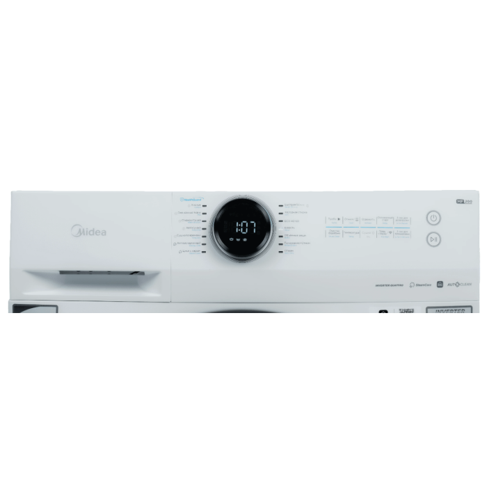 Стиральная машина Midea MF200D80WB/W-C: 8 кг стирки, 6 кг сушки, инверторный мотор, Wi-Fi. Купить с доставкой по регионам