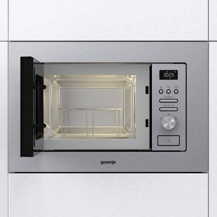 Сделайте приготовление пищи проще с Gorenje BMI201AG1X! Встраиваемая микроволновая печь с грилем и функцией защиты от детей.
