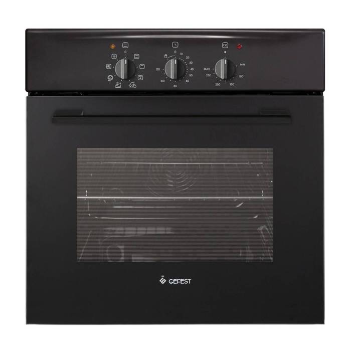GEFEST ЭДВ ДА 602-01 А — электрическая встраиваемая духовка, черный матовый корпус — Onbir.kg Бишкек, Кыргызстан