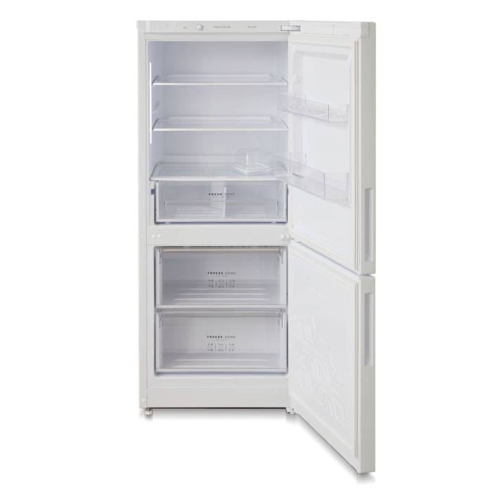 Бирюса 6141 — морозильная камера с 2 ящиками, ручное размораживание, минимальная температура −18 °C, мощность замораживания 5 кг/сутки, автономное сохранение холода до 12 часов.