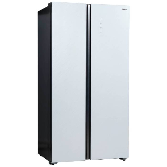 Бирюса SBS 541 TWG — электронное управление с LED-дисплеем, деодорирующий фильтр Nano Ag+ и покрытие без отпечатков.