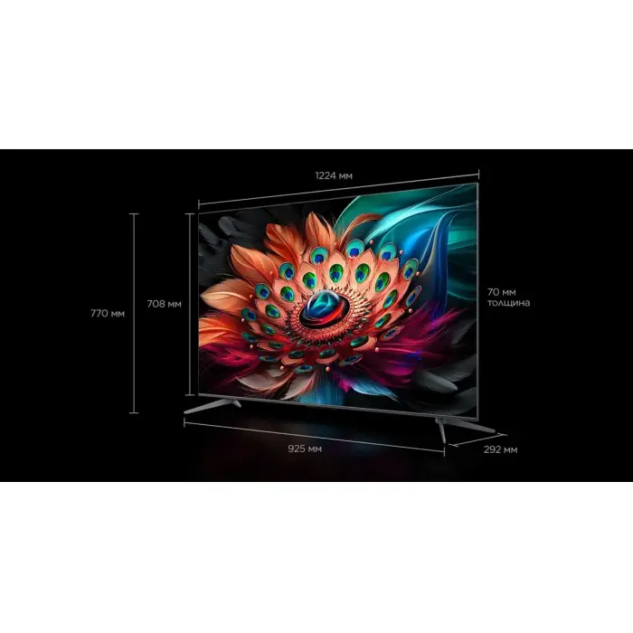 Телевизор TCL 65C655 — 65" QLED 4K, 120 Гц DLG, Google TV, Dolby Vision, ONKYO
