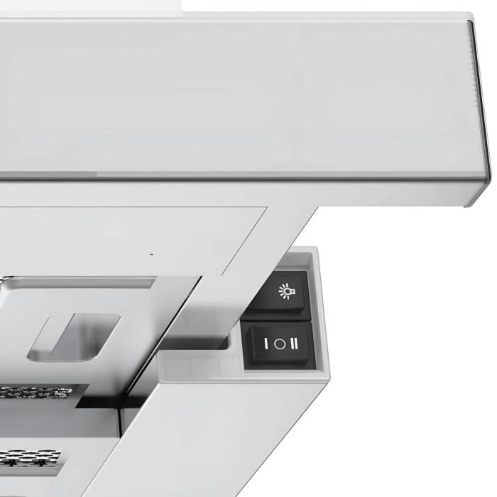  Midea в Кыргызстане в Бишкеке Заказать Онлайн с доставкой и установкой Встраиваемая выдвижная вытяжка Midea MH60P450GW