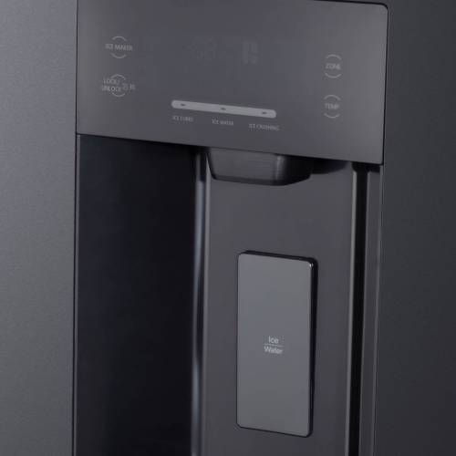 Бирюса TD 530 SG — встроенный льдогенератор с функциями подачи холодной воды, колотого и кубикового льда.