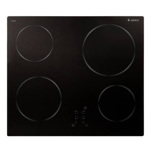 GEFEST ПВЭ 4233 К11 — электрическая варочная панель на 4 конфорки с черной стеклокерамической поверхностью — Onbir.kg Бишкек, Кыргызстан