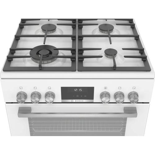 BOSCH HXS59AI21Q — белая кухонная плита с 9 режимами приготовления и диапазоном температур 50–275 °C — Onbir.kg Бишкек, Кыргызстан